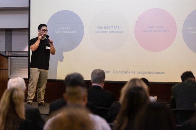 Phu Quach at a hackathon — building, competing, and networking
