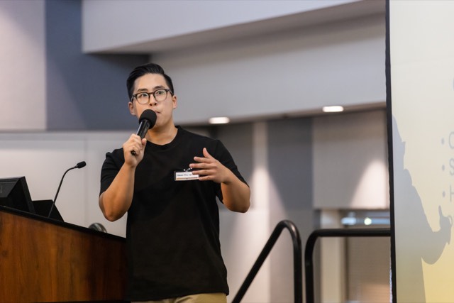 Phu Quach at a hackathon — building, competing, and networking