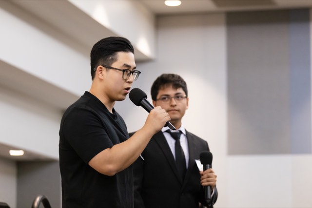 Phu Quach at a hackathon — building, competing, and networking