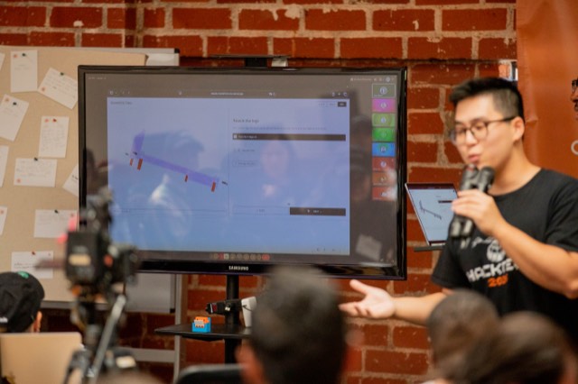 Phu Quach at a hackathon — building, competing, and networking