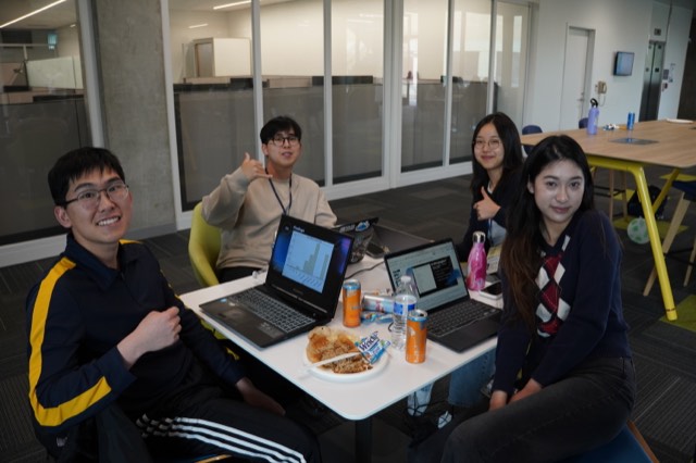 Phu Quach at a hackathon — building, competing, and networking
