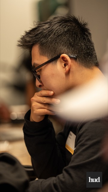 Phu Quach at a hackathon — building, competing, and networking