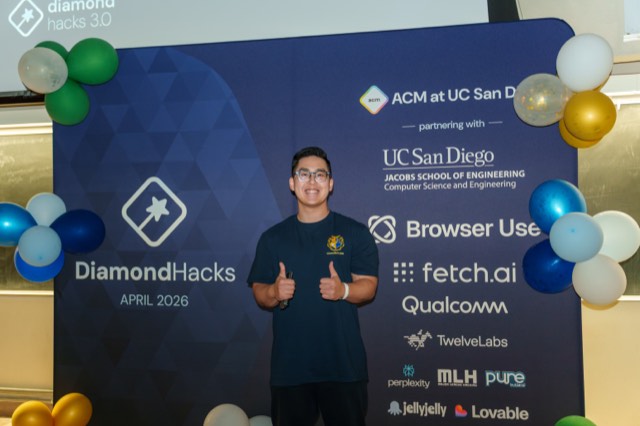 Phu Quach at a hackathon — building, competing, and networking