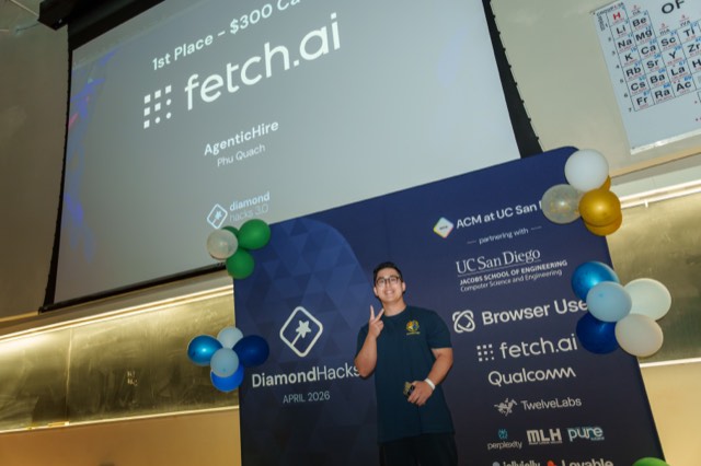 Phu Quach at a hackathon — building, competing, and networking