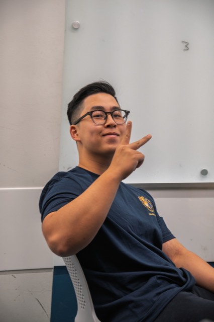 Phu Quach at a hackathon — building, competing, and networking