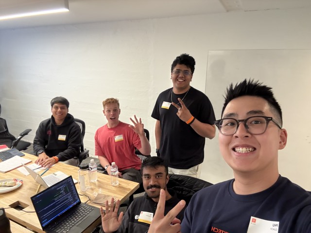 Phu Quach at a hackathon — building, competing, and networking
