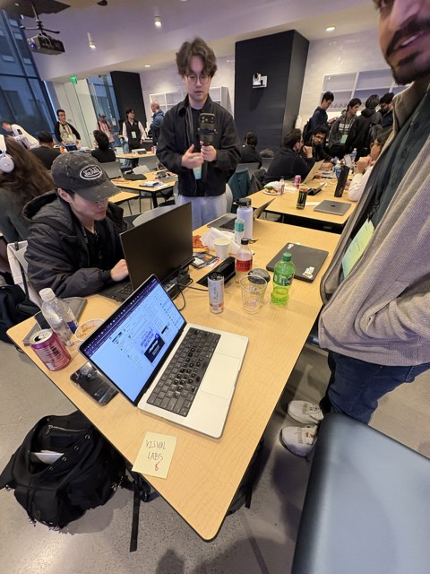 Phu Quach at a hackathon — building, competing, and networking