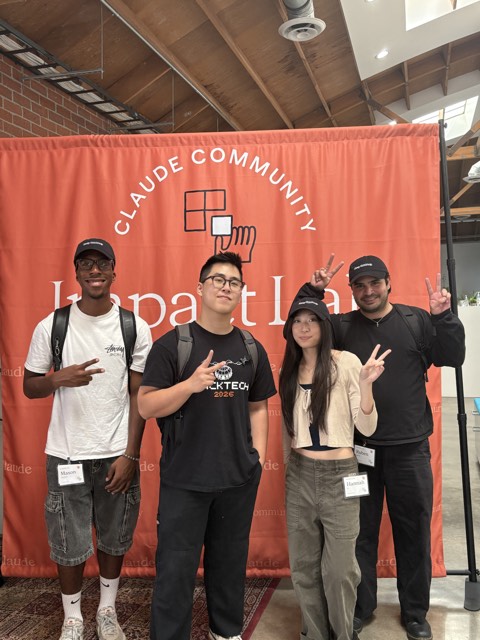 Phu Quach at a hackathon — building, competing, and networking